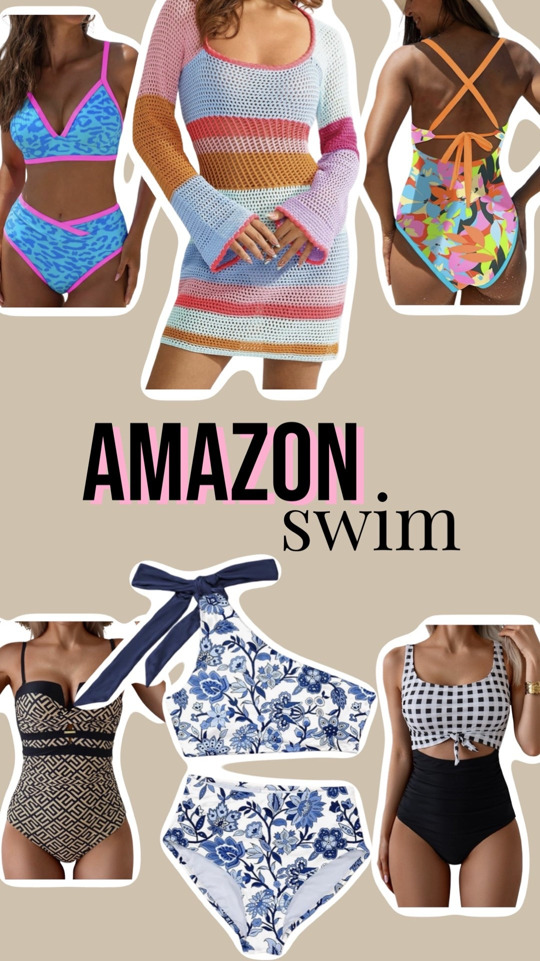 Cute and good coverage swim suits from Amazon.

#LTKSwim #LTKSeasonal