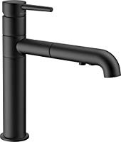 Delta Faucet 4159-BL-DST Signature Single Handle Pull-Out Kitchen Faucet, Matte Black | Amazon (US)