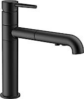 Delta Faucet 4159-BL-DST Signature Single Handle Pull-Out Kitchen Faucet, Matte Black | Amazon (US)