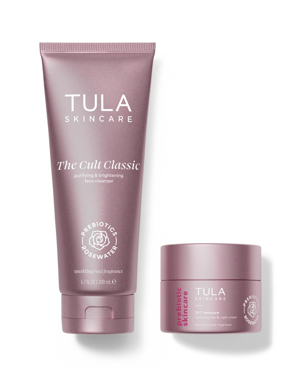 cult classic luminous & 24-7 moisture luminous set | Tula Skincare