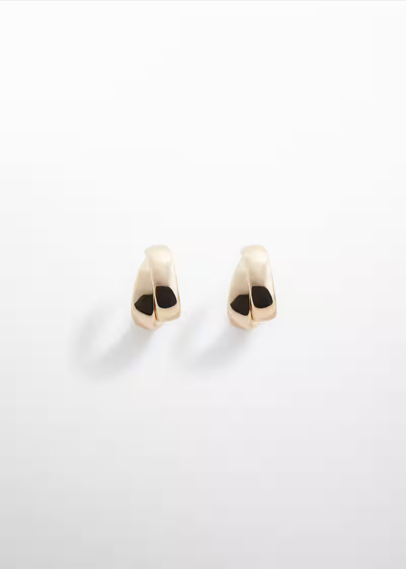Double hoop earrings -  Women | Mango USA | MANGO (US)