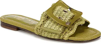 Bambi Raffia Buckle Slide Sandal (Women) | Nordstrom