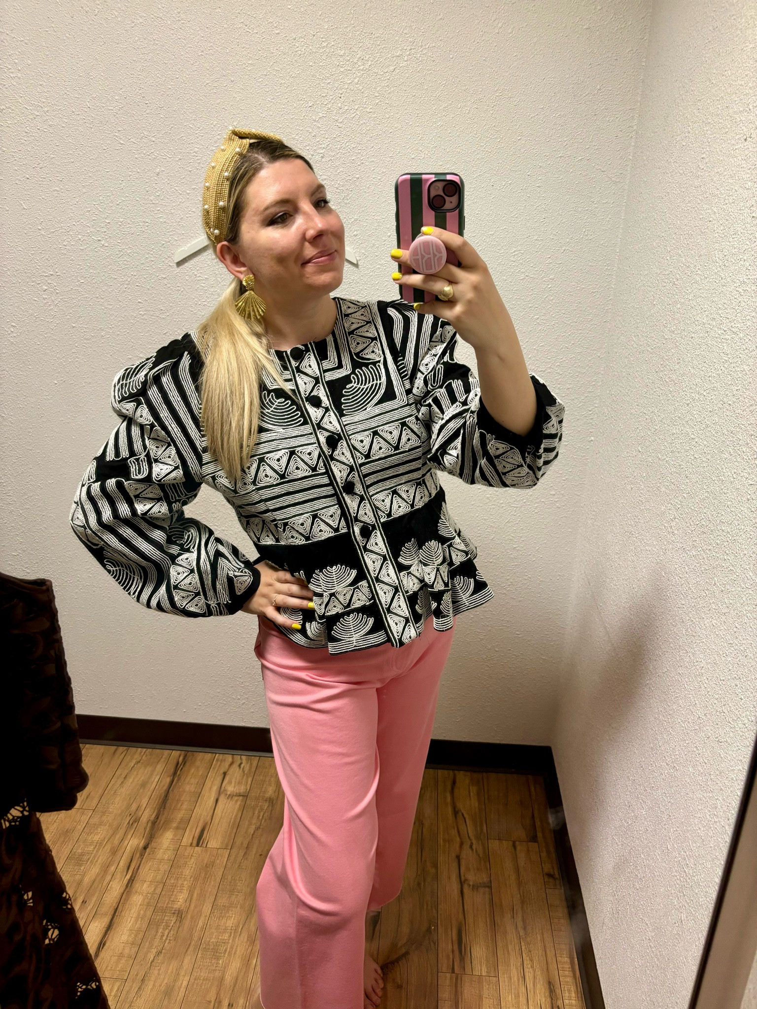 This jacket is the kind of statement piece that you can wear frequently and I adore that. Fit true to size (if you are quite busty you might size up- but I felt like my usual size was very comfy and I could probably even size down. 
The embroidery is beautiful 🙌 

#LTKWorkwear #LTKMidsize #LTKSeasonal