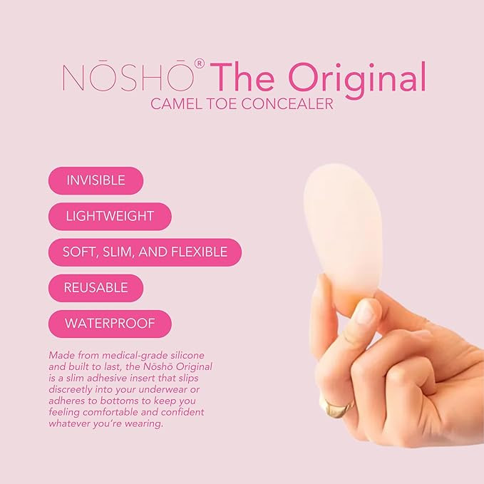 NOSHO® Original (Reusable Invisible Adhesive Silicone for Women, Camel Toe Concealer, Front Wedg... | Amazon (US)