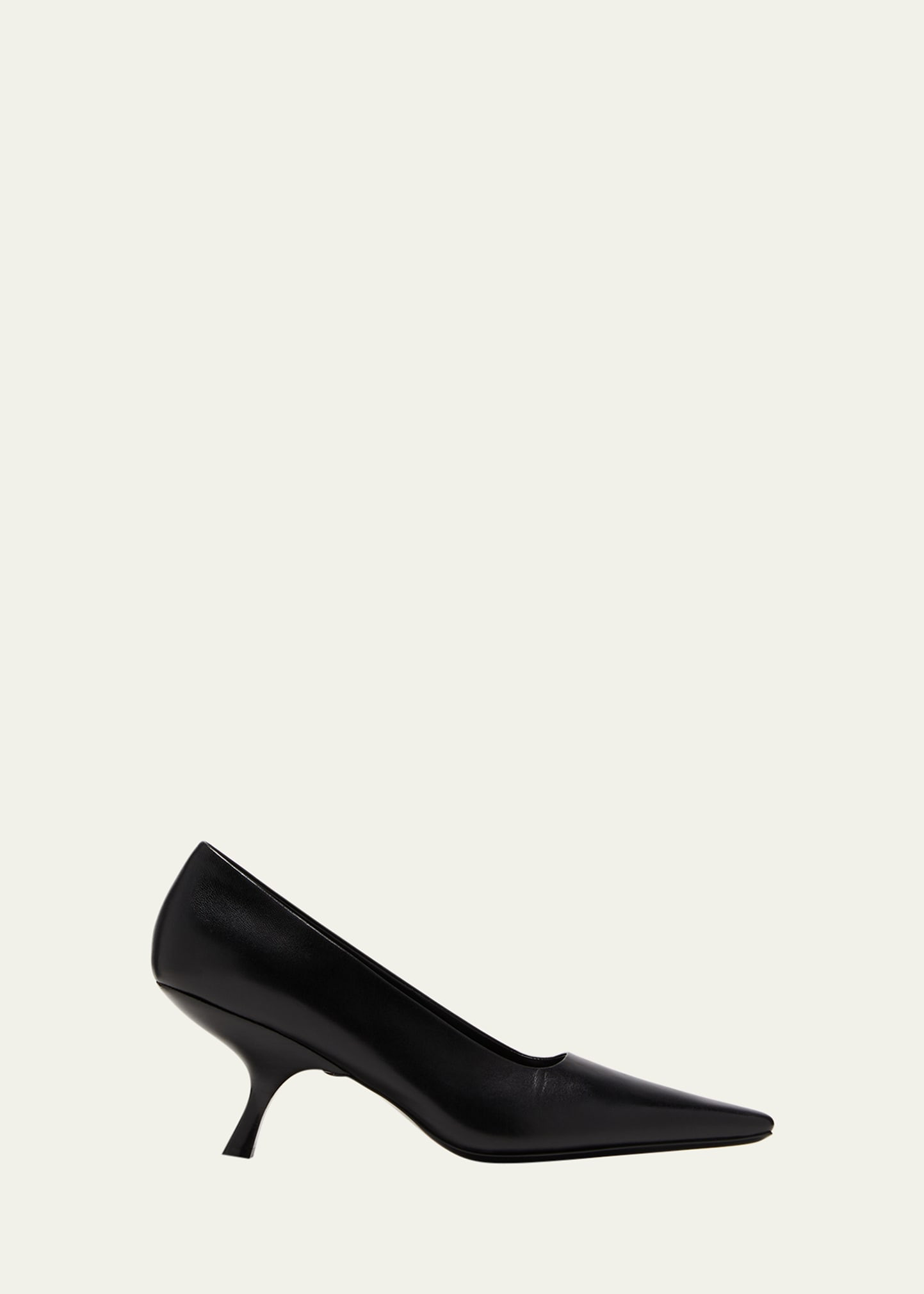 Angled Kitten Heel Leather Pumps | Bergdorf Goodman