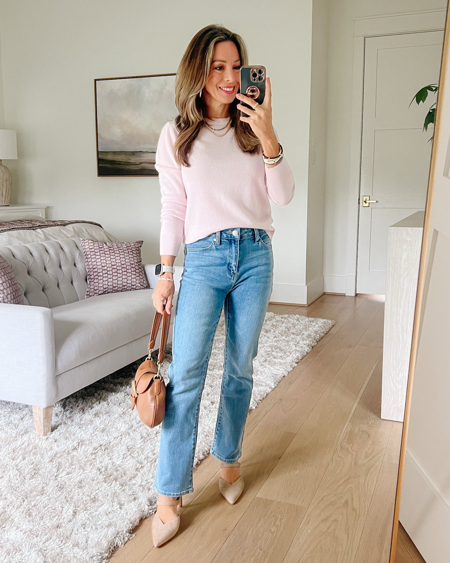 Quince has amazing cashmere sweaters! 🌸

Sweater Fit: I’m wearing an XS

Jeans Fit: I’m wearing a 25

#LTKFindsUnder100 #LTKPetite #LTKWatchNow