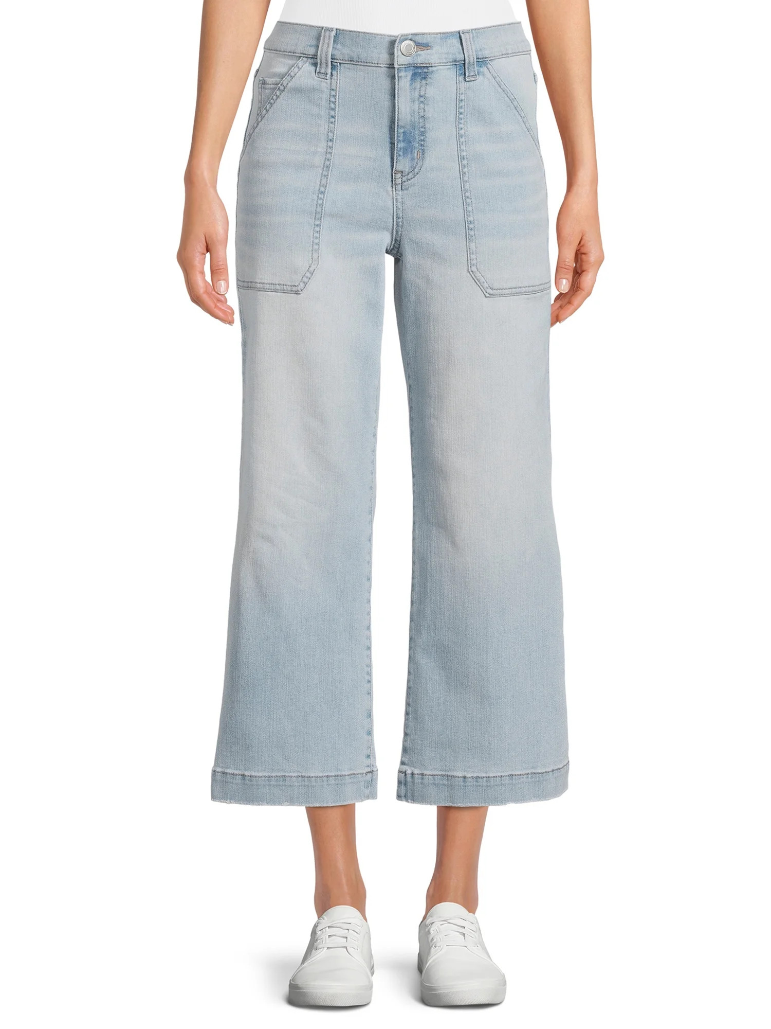 Time and Tru Women's Wide Leg Jeans | Walmart (US)