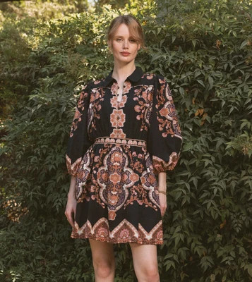 Leigh Mini Dress | Dark Lagos L | Cleobella