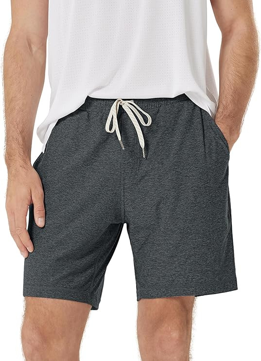 ODODOS Men's Performance Shorts 7" – Ultra Soft odSTRATUM Tech Everyday Shorts with Adjustable ... | Amazon (US)