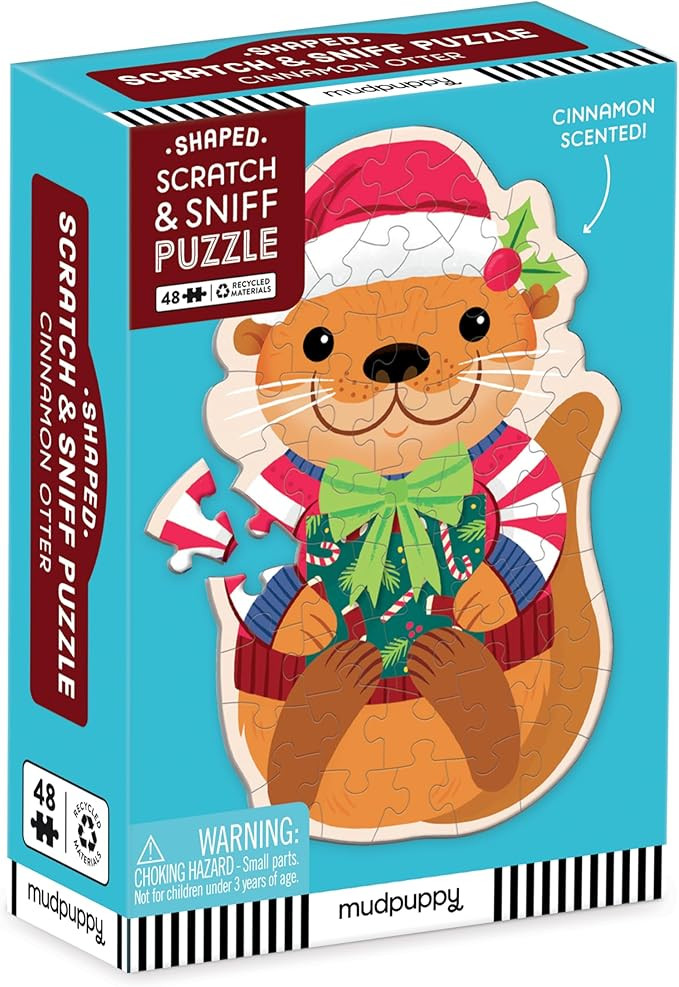Mudpuppy Cinnamon Otter – 48 Piece Mini Scratch & Sniff Puzzle with Colorful and Fun Illustrati... | Amazon (US)