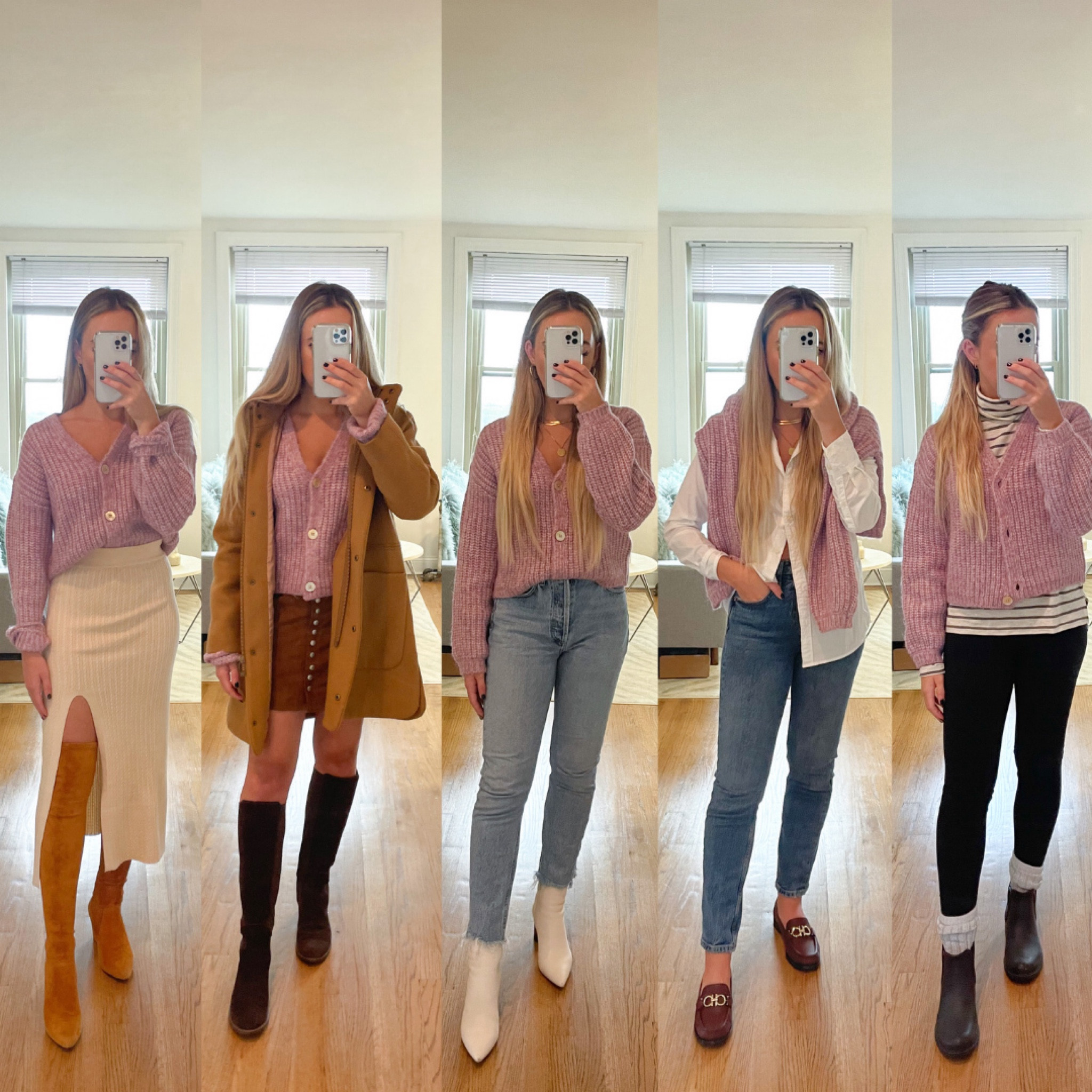 maximize the amount of ways to style your cardigans 

over the knee boots, multiple ways to style cardigan, lululemon align, Madewell boots, agolde Riley jeans, Madewell petite jacket 

#LTKshoecrush #LTKstyletip

#LTKSeasonal #LTKShoeCrush #LTKStyleTip
