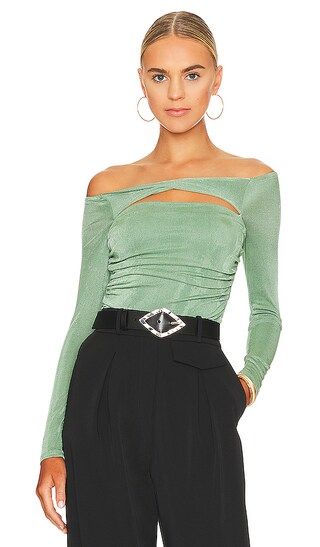 Marilla Bodysuit in Sage Green | Revolve Clothing (Global)
