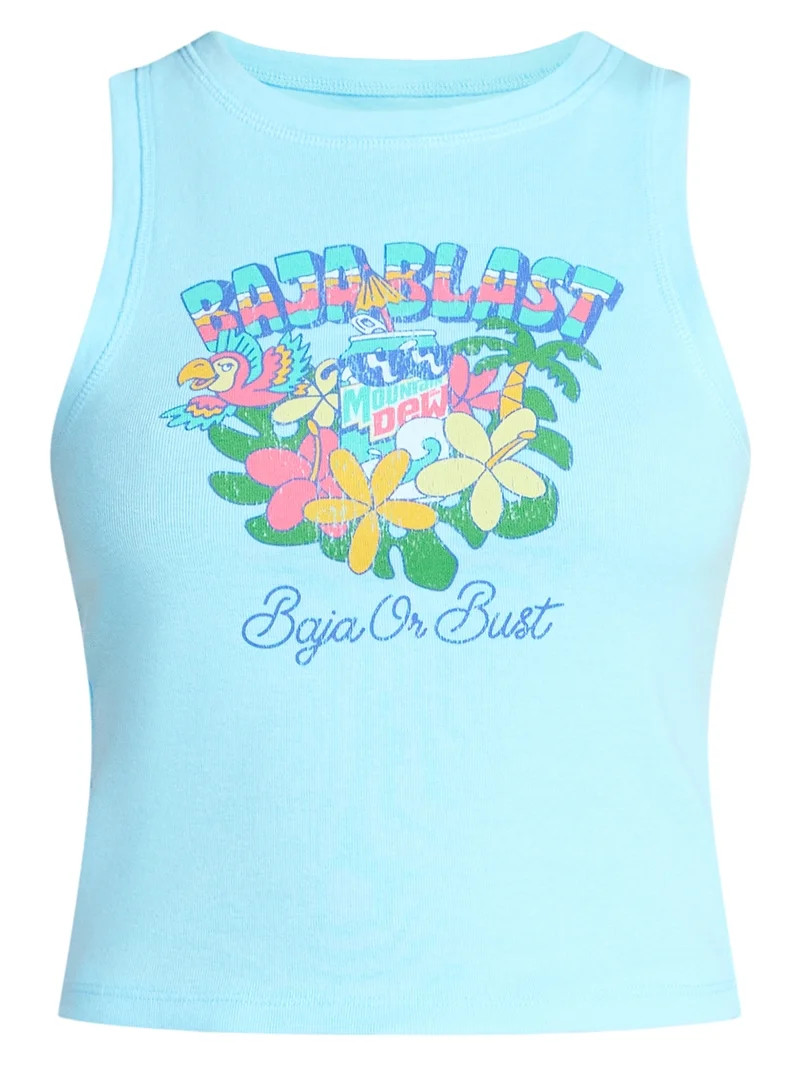 Mountain Dew Baja Blast Women's Graphic Tank Top, Sizes XXS-XXL | Walmart (US)