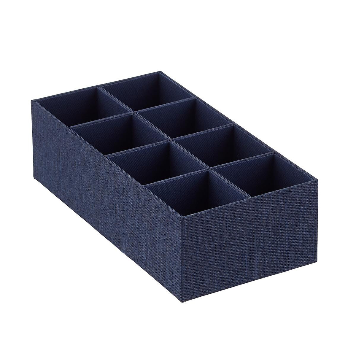Navy Cambrige Drawer Organizers | The Container Store