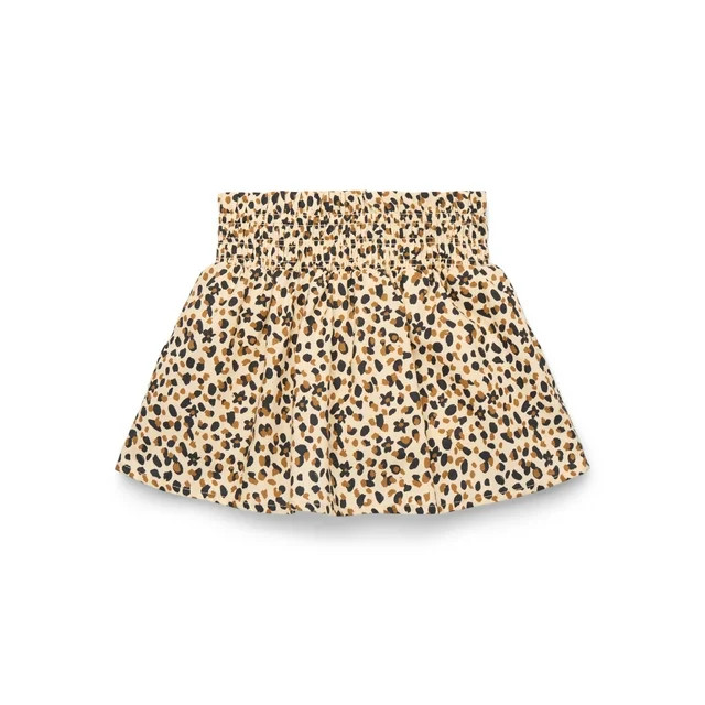 Wonder Nation Tween Girls Cotton Smocked Scooter Mini Skirt, Sizes 4-18 | Walmart (US)