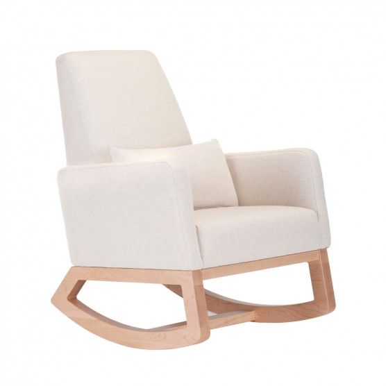 Monte Joya Rocker in Oatmeal Italian Wool and Maple | The Tot