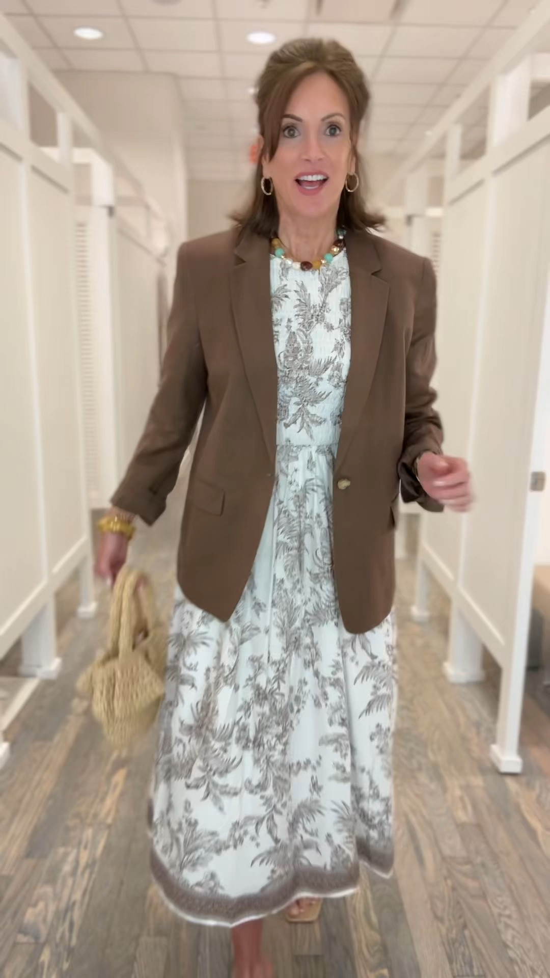 Smocked top dress - medium 
Linen blazer - size 8 

Workwear 
Summer outfit
Vacation style 
Date night 

#LTKSaleAlert #LTKTall #LTKMidsize