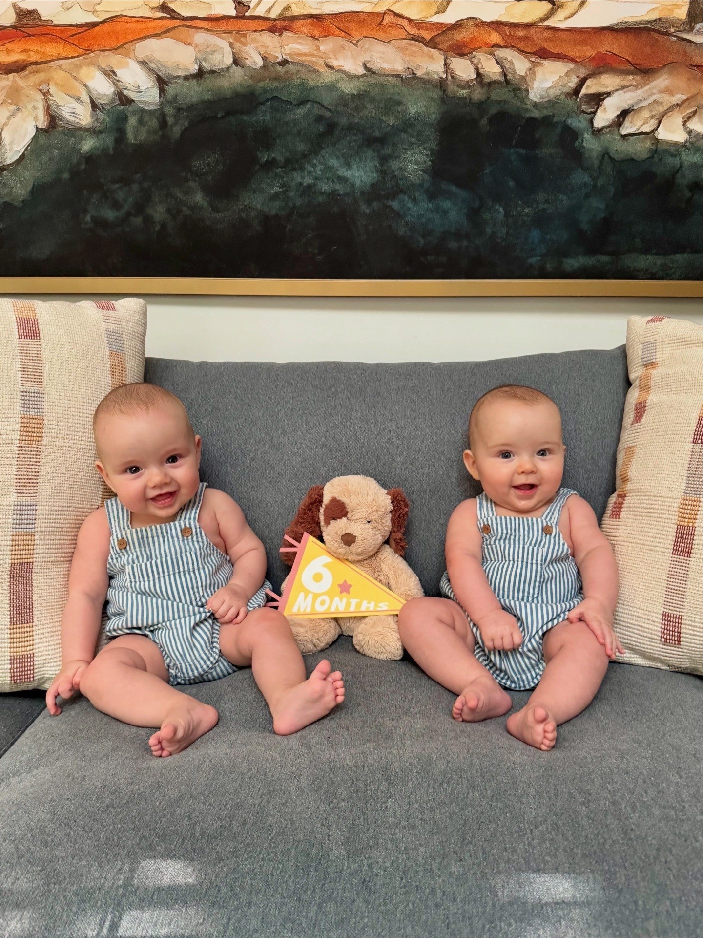 Six month twin baby boys milestone pic

Striped overall bubble is sold out but similar are linked - so cute and perfect for hot summer days

#LTKSeasonal #LTKFindsUnder50 #LTKBaby