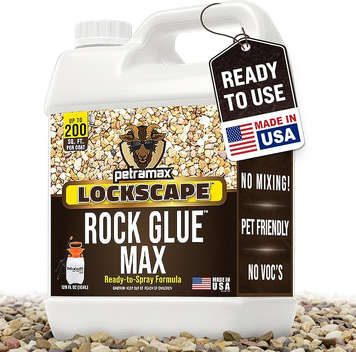 PetraMax Lockscape Rock Glue for Landscaping, 1 Gal (Made in USA) - 100% Permeable & Pet-Safe Lan... | Amazon (US)