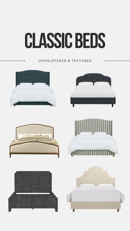 Bedroom Design! 

Discover Classic upholstered and textured bed styles for your bedroom decor. Find the perfect blend of traditional elegance and modern comfort in a variety of styles.  Click and shop the look! 


#ElegantBedStyles #TimelessInvestment #UpholsteredBeds #QueenAndKingSizes #InteriorDesignInspo
#FurnitureRoundup
#BedroomRoundup #roomdecor

#LTKhome #LTKsalealert #LTKSpringSale