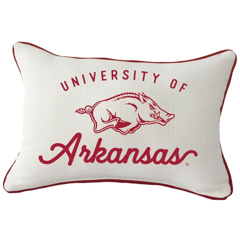 Arkansas Razorbacks Retro Rectangular Piped Pillow | Walmart (US)