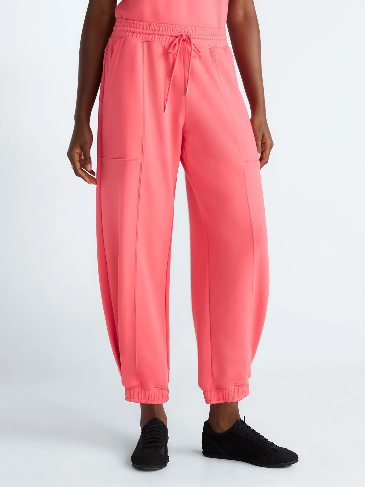 Scoop Women's and Women's Plus New Scubaknit Barrel Pants, Sizes XS-4X | Walmart (US)