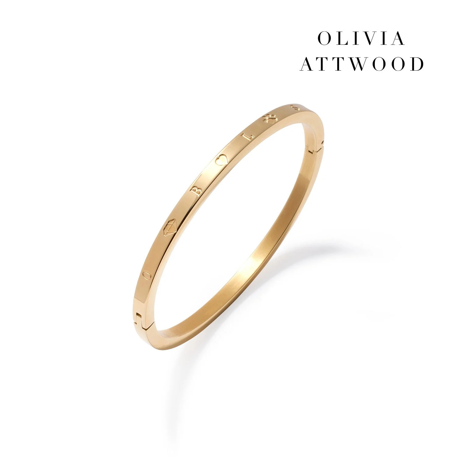 Custom Stamped Bangle (Gold) | Abbott Lyon