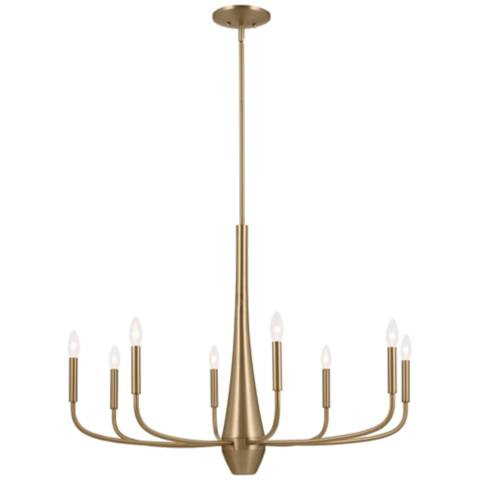 Kichler Deela 36 Inch 8 Light Chandelier in Champagne Bronze - #298E7 | Lamps Plus | Lamps Plus