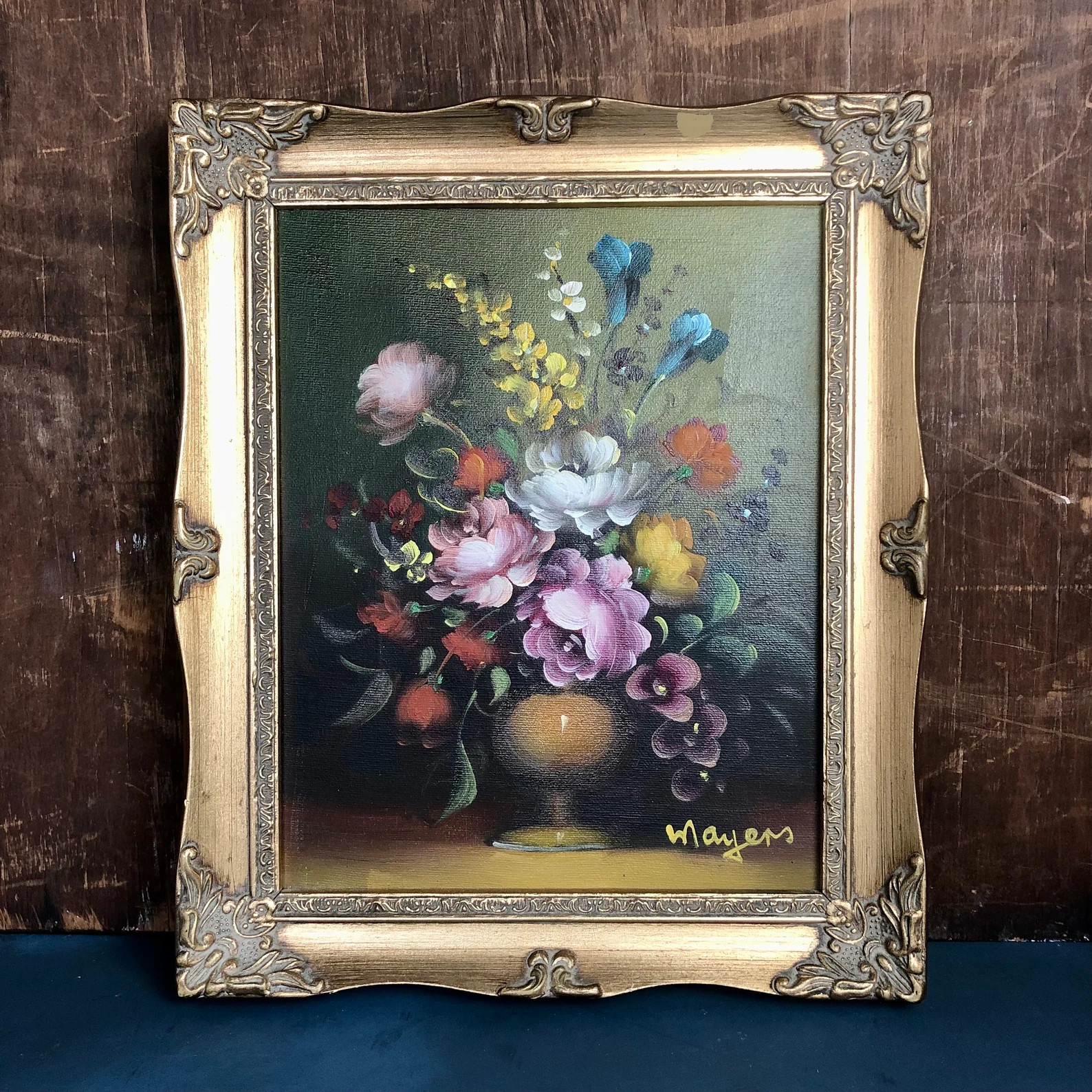Vintage Floral Painting - Etsy UK | Etsy (UK)