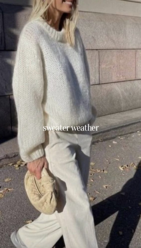 A pair of trousers is an essential wardrobe piece and pairs beautifully with a sweater for a polished look. This combination is perfect for workwear or more elevated occasions when you want to feel comfortable yet stylish. Opt for a monochrome or tonal outfit to keep it sleek and simple, then layer on a scarf or a blazer for added sophistication.  

 #LTKSeasonal #LTKStyleTip #LTKWorkwear