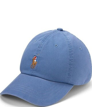 Polo Ralph Lauren Stretch Embroidered Pony Leather Strap Chino Cap | Dillard's | Dillard's