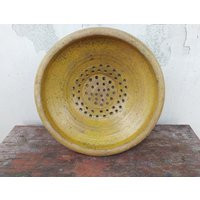 Antique Pottery Sieve Colander, Countrychic Decor, Rustic Chic, Ceramic Pot, Berry Bowl, Brown Clay Pot, Primitive | Etsy (US)