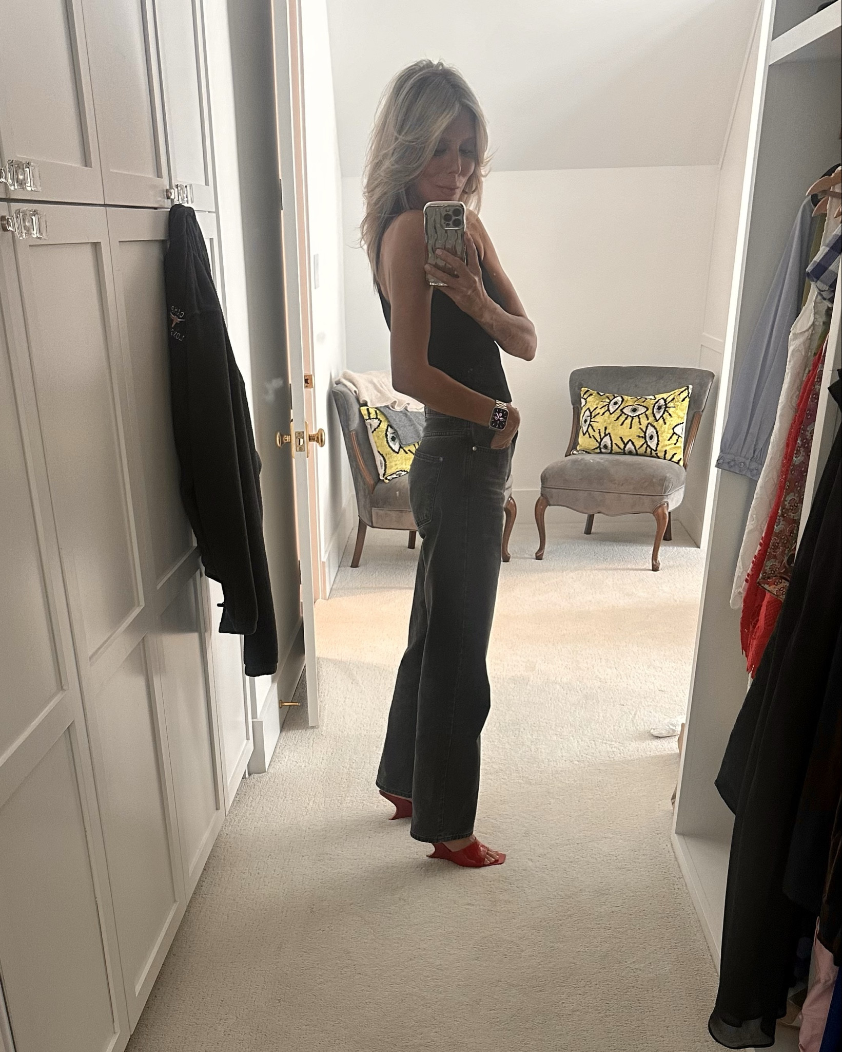 Red + Black

Tank: wearing medium; doesn’t lose shape; stretchy; hits right at waist 

Jeans: old Zara but I’ve linked similar

Bag: great look-for-less; holds a TON

Wedges: I’ve linked the cutest ones!! Available in others colors! Mine are Zara and sold out 

 

#LTKSeasonal #LTKItBag #LTKFindsUnder50