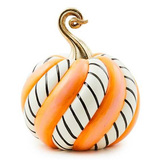 Trick or Treat Candy Swirl Medium Pumpkin | MacKenzie-Childs