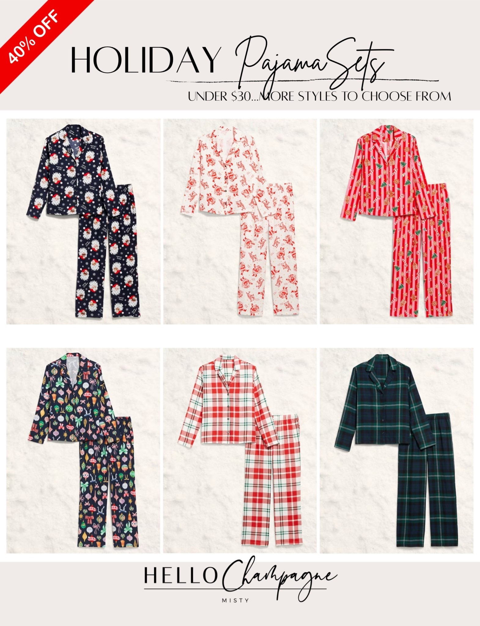 🎄Holiday Matching Pajama Sets 40% off! Under $30 - more styles available 

#LTKFamily #LTKHoliday #LTKGiftGuide