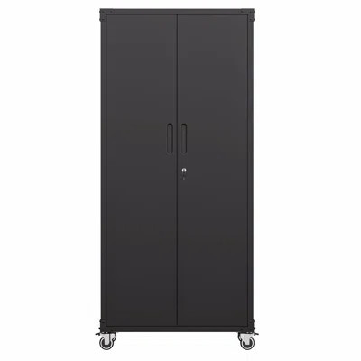 Metal Garage Storage Cabinet With Wheels, Storage Cabinet For Home, Office | Wayfair North America