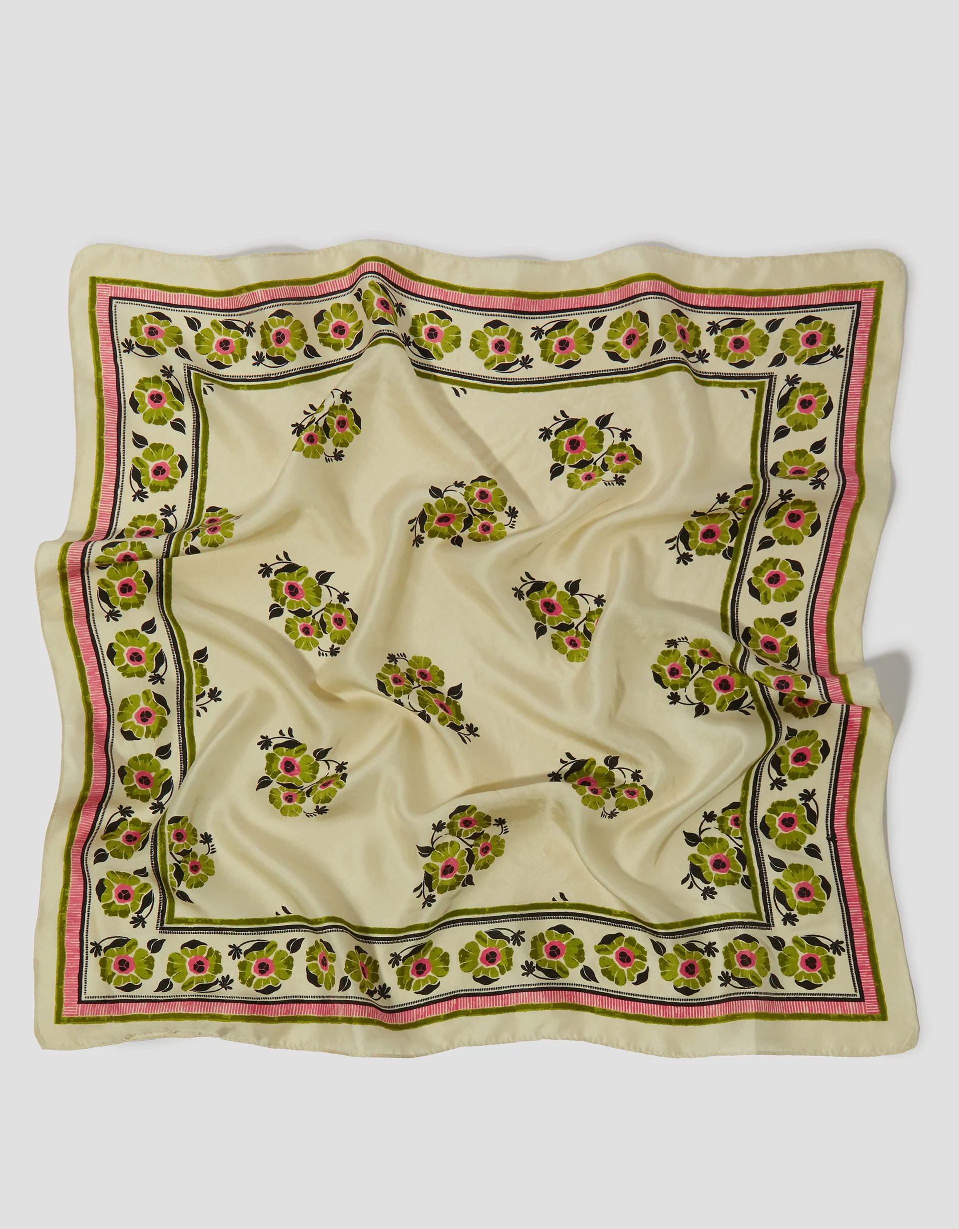 Louisa Floral Silk Square Scarf | Monsoon (UK)