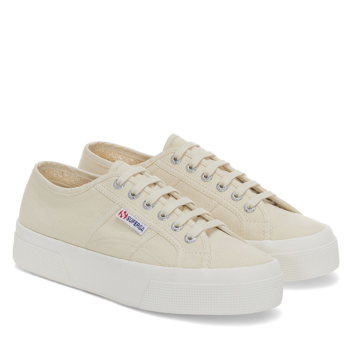 2740 PLATFORM Beige Lt Eggshell_F Avorio | Superga (UK)