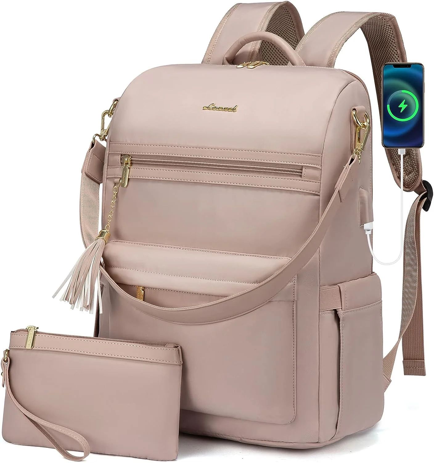 Lovevook Women Backpack Purses,15.6" Laptop Backpack with USB Port,Convertible Teacher Nurse Coll... | Walmart (US)