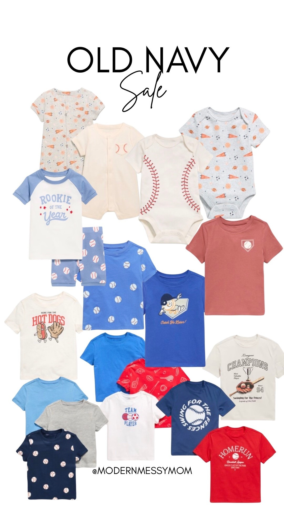 Old Navy sales 
Baseball clothes baseball baby
Baseball brother 
Baseball sister 

#LTKBaby #LTKSaleAlert #LTKKids