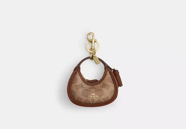 Mini Carmen Bag Charm In Signature Canvas | Coach Outlet CA