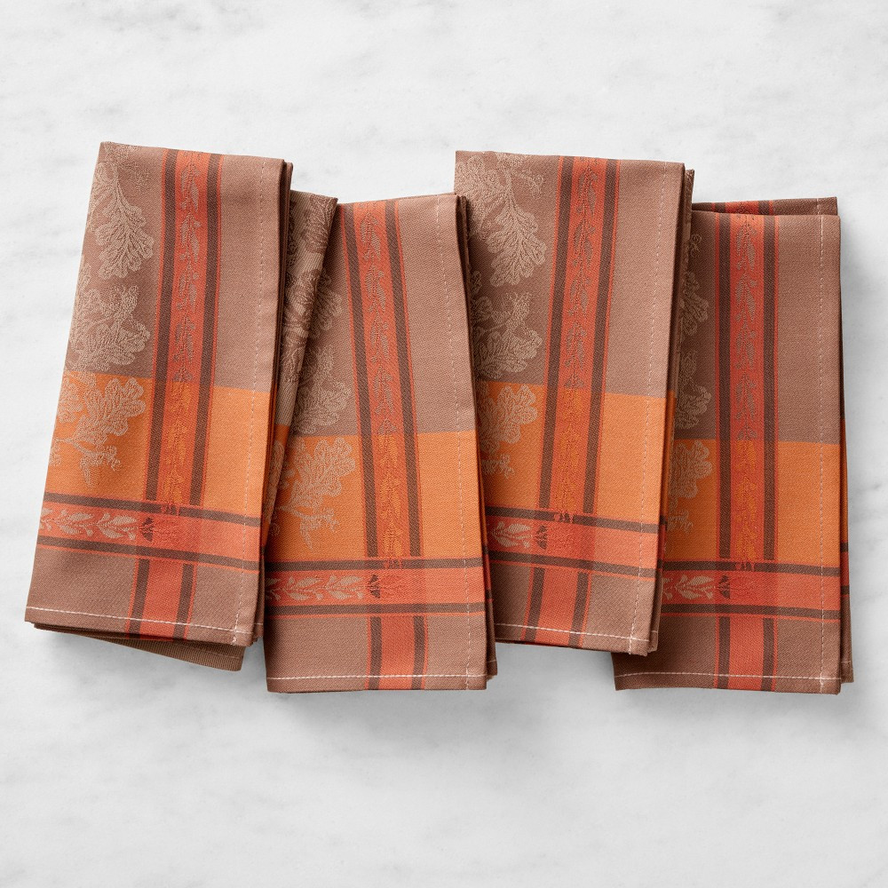 Foliage Jacquard Napkins, Set of 4 | Williams-Sonoma