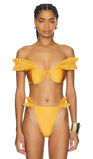 Mulan Underwire Top in Sunset Gold | Revolve Clothing (Global)