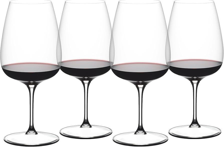 Riedel GRAPE Cabernet/Merlot/Cocktail - Red Wine & Cocktail Glass - 4 Pack - Dishwasher Safe, Cry... | Amazon (US)