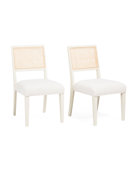Set Of 2 17x38.5 Cane Back Dining Chairs | TJ Maxx