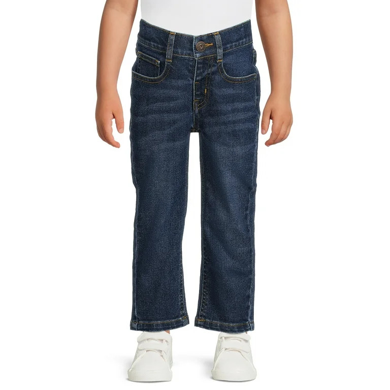 Wrangler Toddler Boy Pull-On Straight Leg Jeans, Sizes 12M-5T | Walmart (US)