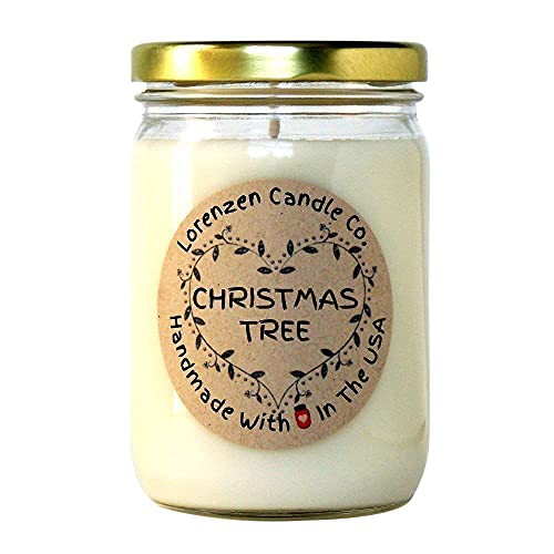 Christmas Tree Soy Candle, 12oz | Handmade in the USA with 100% Soy Wax | Amazon (US)