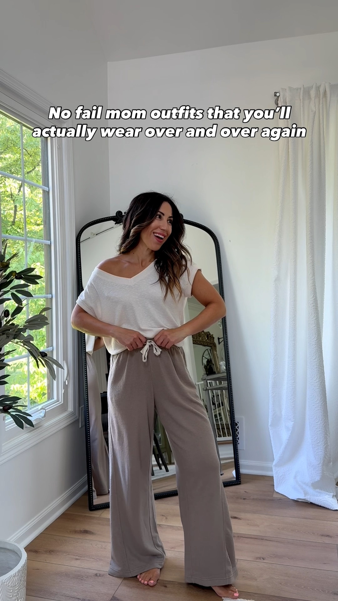 My kinda mom outfit for school pickup, errands and just being comfy but cute on the go. These drawstring trouser sweatpants are awesome. Come in lengths and on sale. Denim jacket also on sale and my fav sneakers are fully stocked. 

Pants xs shirt. Tee xs. Denim jacket small. Sneaker size down. Aerie, comfy outfit, denim jacket, Adidas sneakers

#LTKSaleAlert #LTKFindsUnder50 #LTKFindsUnder100