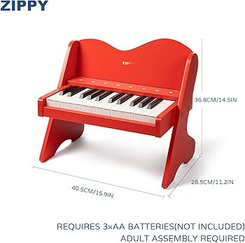ZIPPY Kids Piano Keyboard, 25 Keys Digital Piano for Kids, Touch Sensitive Control Panel, Volume ... | Amazon (US)