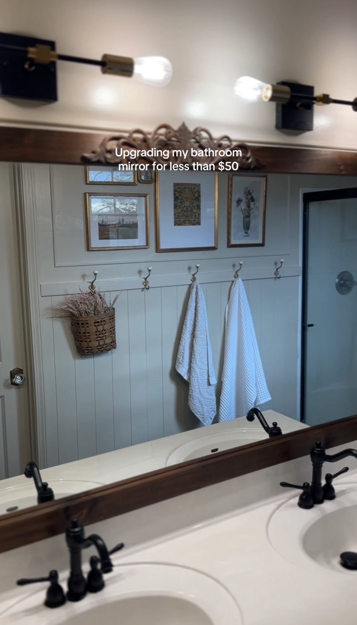 Bathroom mirror trim 

#LTKSaleAlert #LTKHome